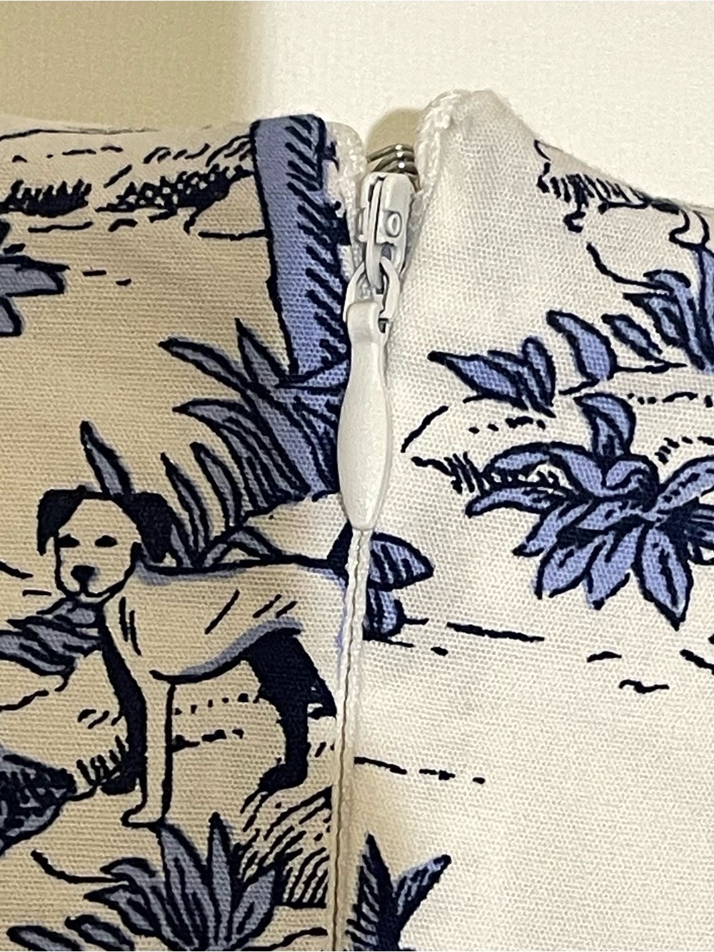Joie Blue and White Floral Midi Dress - Picture 6 of 11